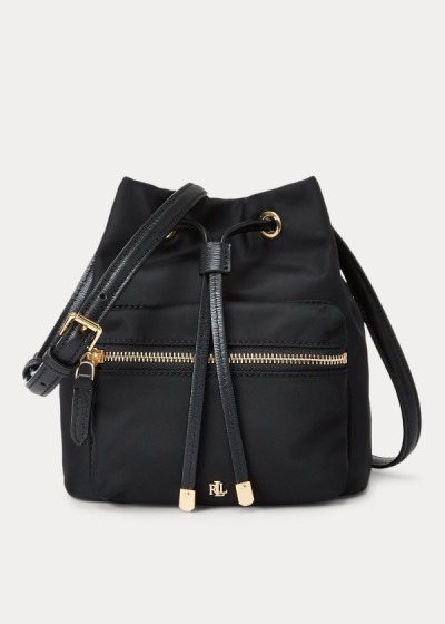 Bolsos Ralph Lauren Mujer Negros - Nylon Mini Debby II - DVSQL3782